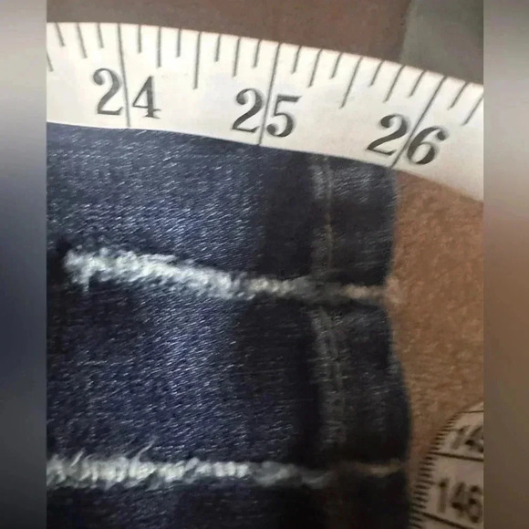 American Bazi size 15 dark wash low rise skinny distressed denim jeans NWT. - Picture 9 of 9